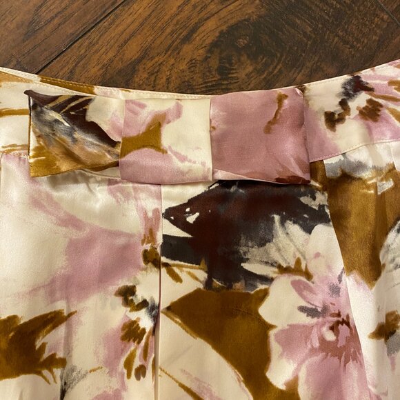 Spiegel 100% Silk Floral Blouse & Skirt Set – Size 10 Top / 6 Skirt - Picture 10 of 16